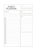Daily Planner A5 Digital Download