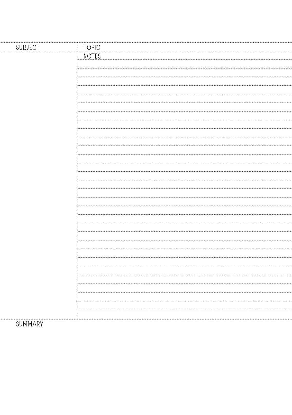 Weekly Planner A5 Digital Download with Notes Page